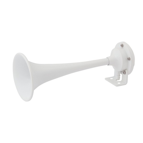 AFI 10104 FullBlast Marine Single Trumpet Mini Deck Air Horn (12-Volt, White)