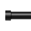 VOIIY Curtain Rods for Windows 48 to 84 Inch(4-7 Feet),Black
