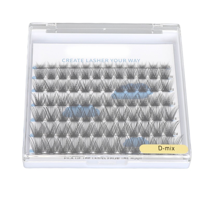 84 Clusters Individual Eyelash Extensions 8/10/12/14/16mm D Curl Fluffy Eyelash