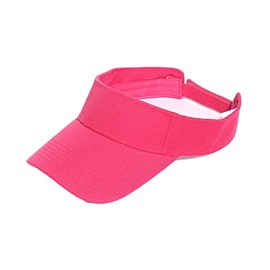 Lopsity Unisex Sun Visor Cap Adjustable Sport Sun Visor Hats Cap for Women and Men When Golf,Tennis,Running,Beach Volleyball (Rose red)