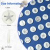 Ipotkitt 60Pcs/box Flat Round with Mixed Pattern Natural Freshwater Shell