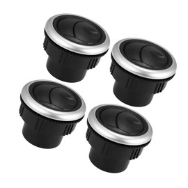 Motoforti 4pcs Dashboard Air Conditioning Deflector Outlet 48mm ABS Side Roof Round Air Ventilation Outlet Black for Car Bus RV ATV Long-Lasting