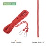 MECCANIXITY Hollow Braided Polypropylene Anchor Rope with Hook, 1/4 Inch