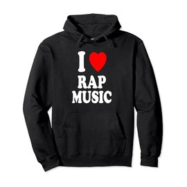 I Heart (Love) Rap Music Hip Hop Rhythm Pullover Hoodie