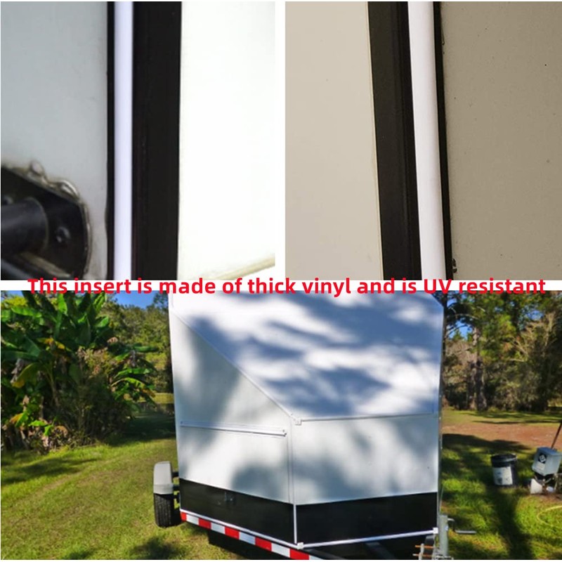 RV Vinyl Trim Molding Insert 3/4" White for RV Camper