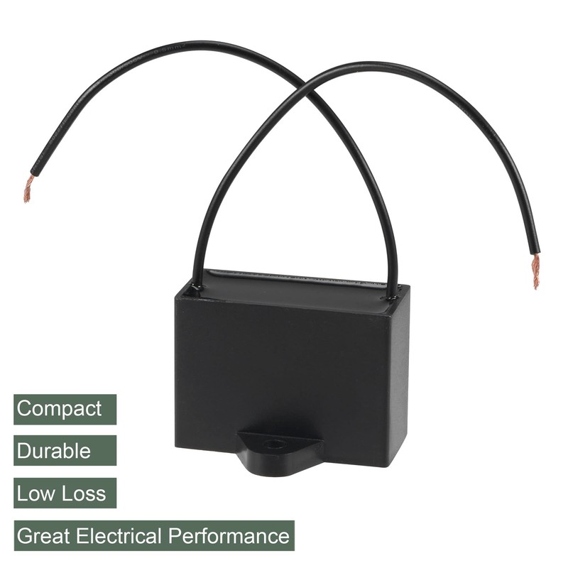 YOKIVE 2Pcs Ceiling Fan Capacitor CBB61, Metallized Polypropylene Film Capacitor