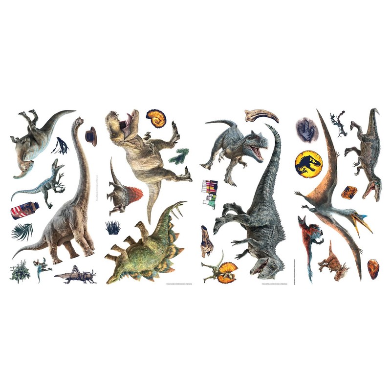 RoomMates RMK5177SCS: Jurassic World: Dominion Peel and Stick Wall Decals,