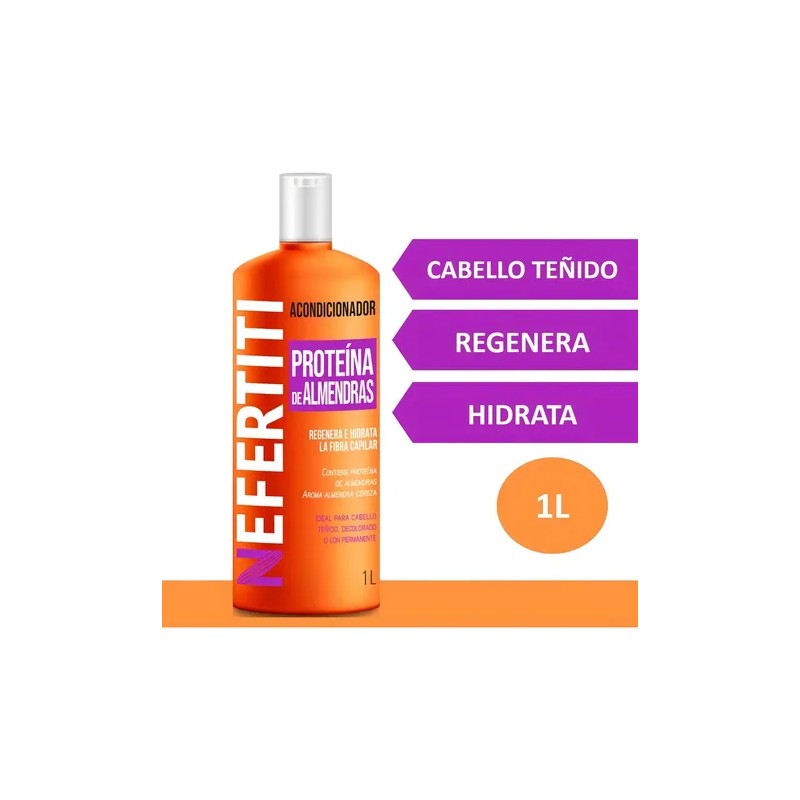 Acondicionador Para Cabello Aceite De Almendra 1lt Nefertiti