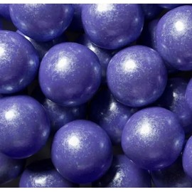 YANKEETRADERS Bright Purple Fruit Flavored Gumballs 1", 2 Pounds Bulk