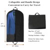 Yelinosk 2 PCS Black Suit Bag for Man 60x120cm, Dust