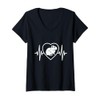Womens Heartbeat Degu Lover V-Neck T-Shirt