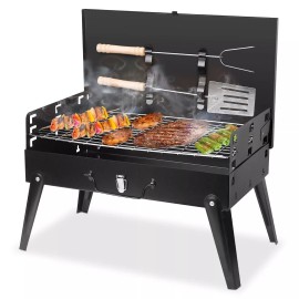 iMountek Outdoor Charcoal Grill BBQ Shelf Camping Picnic Cooker Garden Grilling