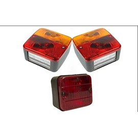 ASC Maypole Trailer Lamp 4 Multi Function Tail Lamp x2 with Fog Lamp Set - MP17 MP22