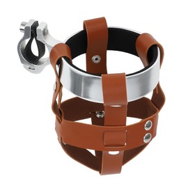 VekAuto Bicycle Bottle Cage Bike Bottle Holder Cycling Road Bike Mountain Bike Water Bottle Carrier Mount Rack Universal Aluminum Alloy Silver Tone Brown