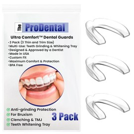 ProDental Thin and Trim Anti Grinding, Teeth Whitening Mouth Guard, Pack of 3