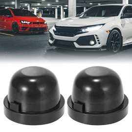 X AUTOHAUX 2pcs 75mm Inner Diameter 54mm Height Car Rubber Headlight Dust Cover