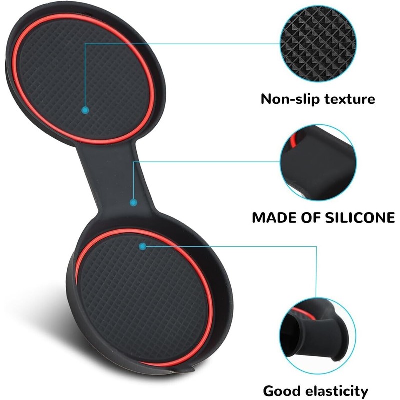 Auovo 3D Cup Holder Insert Coaster for Ford Mustang Accessories