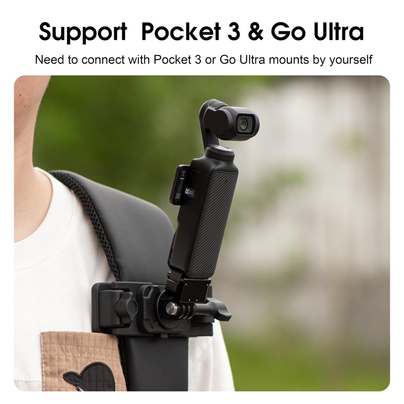 Selfie Stick Holster Backpack Strap Clip Mount for Insta 360