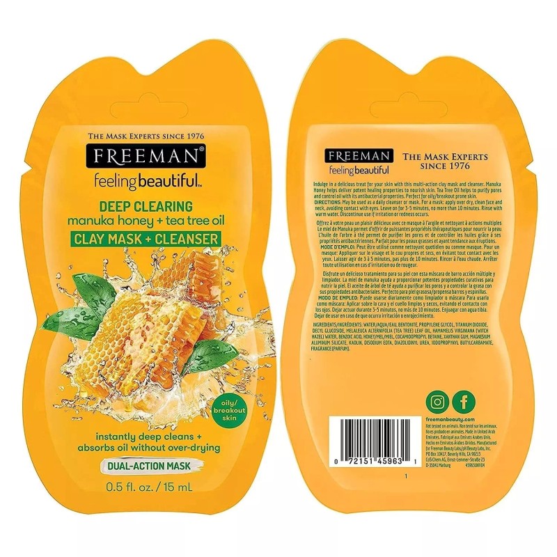 Freeman Facial Mask Variety Count: Detoxifying 1 Count (Pack of