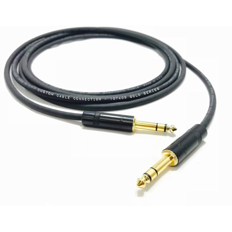 Custom Cable Connection 10 Foot Pro Audio REAN 1/4 inch