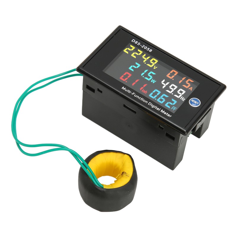 AC Meter Single Phase LCD Digital AC Panel Meter Voltage