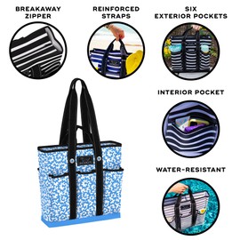 SCOUT Pocket Rocket - Work Tote Bags For Women - 6 Exterior Pockets - Large Tote Travel Bag
