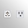 kwmobile 2x Travel Adapter for USA Type B - Travel