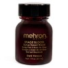 Mehron Makeup Stage Blood with Brush (1 oz) (DARK VENOUS)