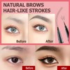 Microblading Eyebrow Pencil, Waterproof Eyebrow Pen, 2-in-1 Dual-Ended Eyebrow Pencil