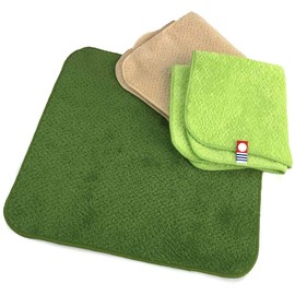 Imabari Towel, 100 Colors, Mini Handkerchief, Set of 3, Hyakka Ran, M Color (Green D)