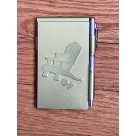 Wellspring Gift #1519 ADIRONDACK CHAIR Wellspring Flip Note w/Pen Note Pad Pocket Purse Sized