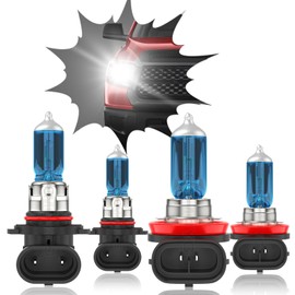 XICNMOYGS Fit for 2007-2020 Chevy Tahoe 9005 H11 High Low Beam Halogen Headlight Bulbs, 12V 55W, Super Bright, Ultra - High Performance Halogen Headlight Bulbs Combo Kit, Pack of 4