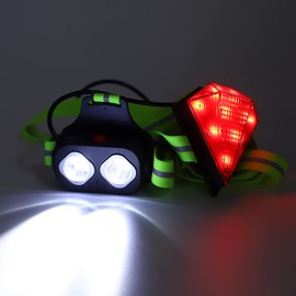 01 02 015 Luz para el Pecho para Correr de Noche, luz para el Pecho Resistente a la Intemperie, Ajustable, Recargable, portátil para Andar en Bicicleta, para Correr, para Acampar