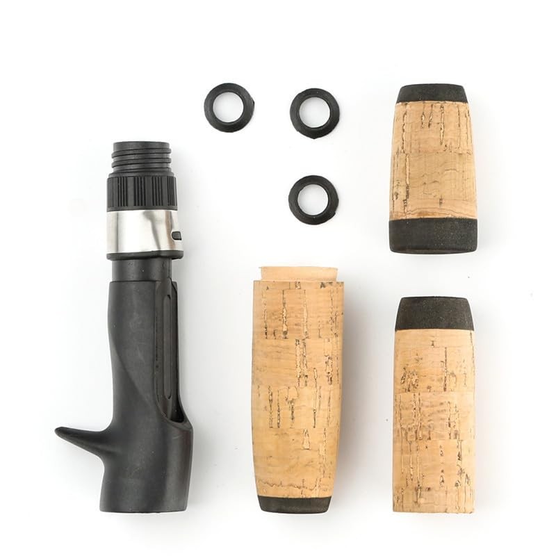 zalati Fishing Rod Handle Kit Cork Split Grip with Tackle