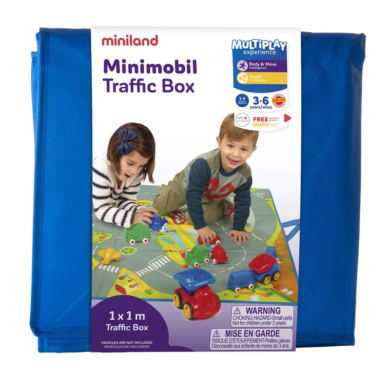 Miniland 50.97096 Minimobil Traffic Box, Multi-Color
