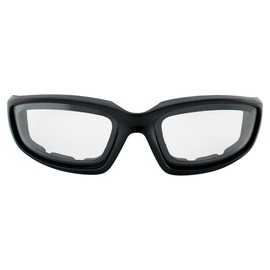 Epoch Eyewear Photochromic Auto-Darkening Motorcycle Sunglasses Foam Padded Black Frame w/Clear to Smoke Lens