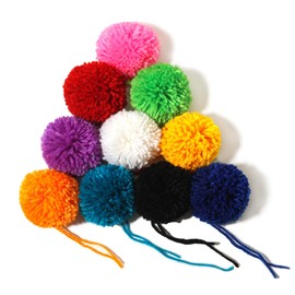 XFYUZR 20 Pcs Large Yarn Pom Poms-2 Inch Made to Order Acrylic Yarn Balls for Hats or Party Decorations-DIY Craft Pompoms (Mixed, 2ich)