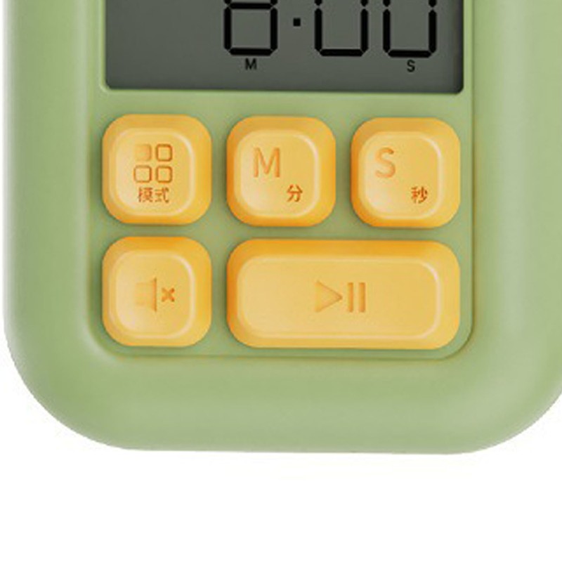 Digital Kitchen Timer Cute Precise Magnetic Easy Operation Clear Alarm