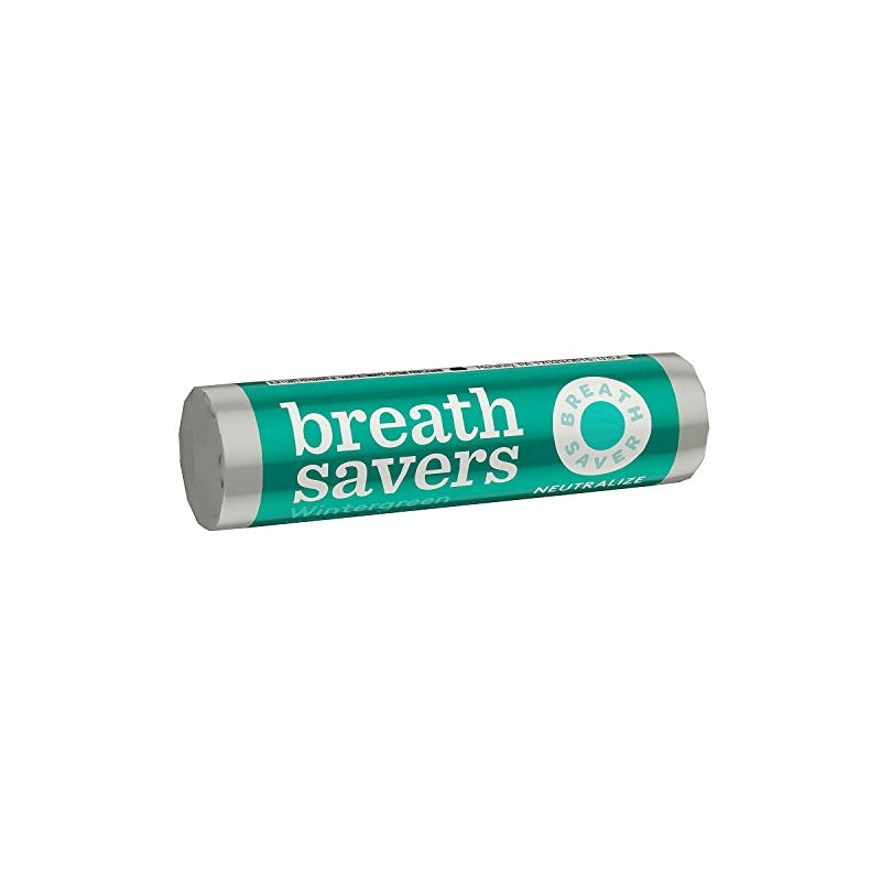 Breathsavers Wintergreen Mints, 24-Count (2 Pack of 12)