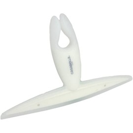 Casabella, White 44037 Clip on Silicone Squeegee, 10-1/8" x 1-1/4" x 6-3/4" h