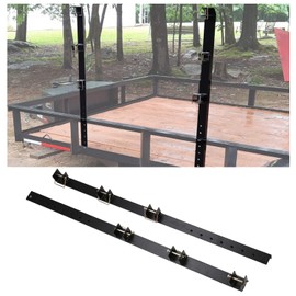 ECOTRIC Heavy Duty 3-Place Edgers Gas Weeder Trimmer Rack holders for Open Landscape Trailer Truck