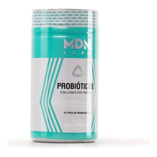 Probióticos MDN Labs 60 Cápsulas 15 Cepas Sin Sabor, 5