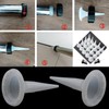 Heyous 12PCS Tapered Caulking Nozzles White Plastic Caulking Nozzle Applicators