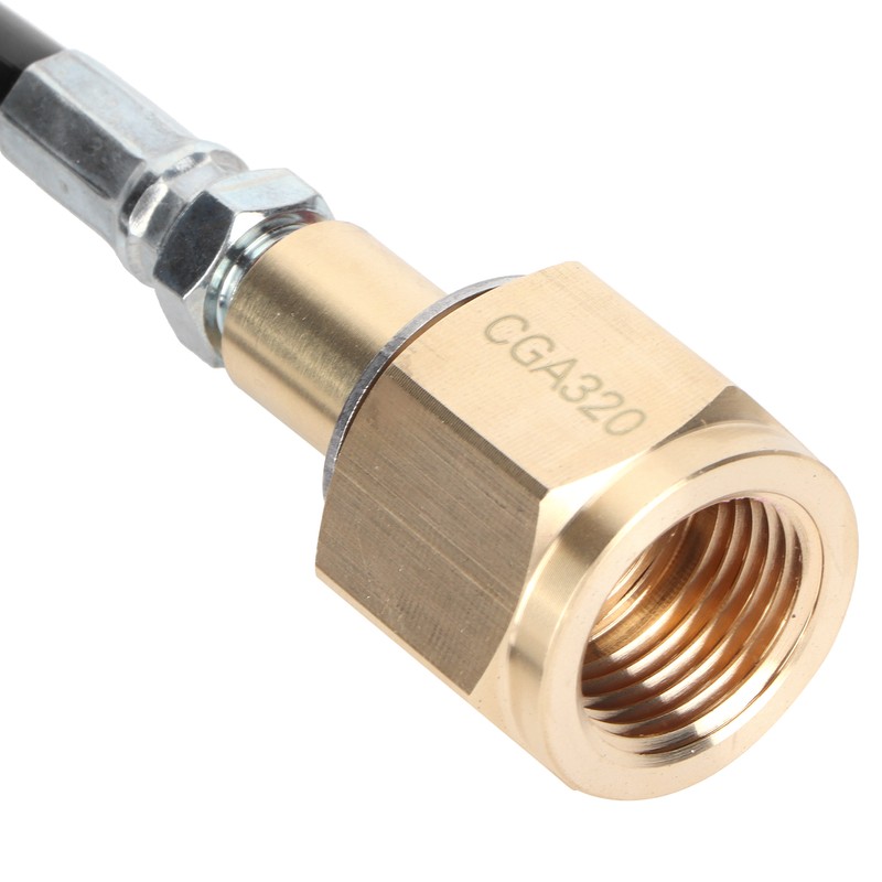 50in CGA320 Soda Hose CO2 Cylinder Refill Adapter Kit for