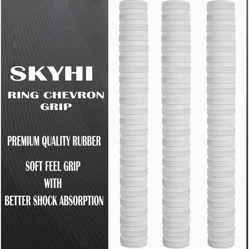 SKYHI Premium Chevron Cricket Bat Grips Pack of 3 -