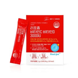 Best of Green Liposome Vitamin C Vitamin D 3000IU, 1 unit, 30 servings / 베스트오브그린 리포좀 비타민C 비타민D 3000IU, 1개, 30회분