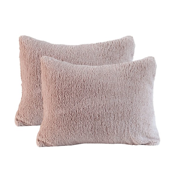 Reafort New Ultra Soft Sherpa Pillowcases Pillow Covers Standard Size