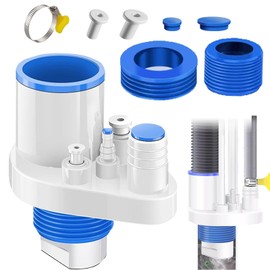 Waschmaschine Abfluss Adapter WISIRENT, 5 In 1 Abfluss Waschmaschine Adapter Waschmaschinen Anschluss Abfluss, Vielseitig Ablaufschlauch Adapter Universal Waschmaschinenanschluss Adapter für Trockner