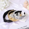 Yuanan 3Pcs Head Bands for Women's Hair, Gold Headbands for