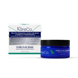KareCo Pure Clay Mask - Limpiador Facial con Niacinamida | Detox Profundo sin resecar | Exfoliante de Arcilla Natural que Equilibra y Regenera | Skin Care para Piel Radiante y Saludable